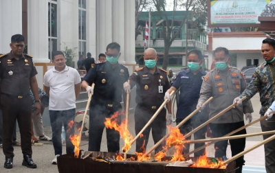 Kejari Langsa Musnahkan Sabu Seberat 135,3117 Gram