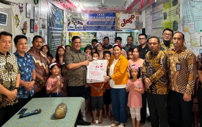 Merdeka dalam Kebersamaan: Ceria Anak Panti Sambut Kedatangan Jajaran Imigrasi Sumut