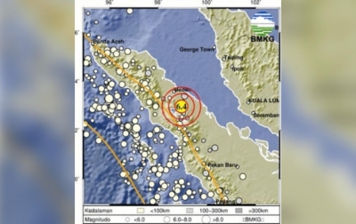BMKG: Gempa Magnitudo 6,4 Guncang Simalungun hingga Terasa di Medan, Tidak Berpotensi Tsunami