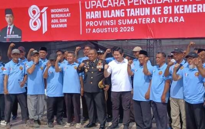 Puluhan Eks Napiter Ikuti Upacara HUT Ke-81 Kemerdekaan RI