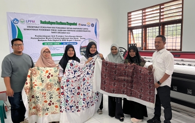 Dari Mesin Menganggur Jadi Kain Bermotif Digital, Unimed Dampingi SMK Negeri 1 Siantar