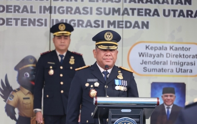 Imigrasi Sumut Gelar Upacara HUT Ke-81 RI, Pertegas Kedaulatan dan Integritas