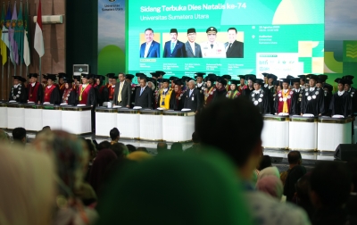 Dies Natalis ke-74 USU, Rektor Paparkan Lompatan Prestasi dan Reputasi Global