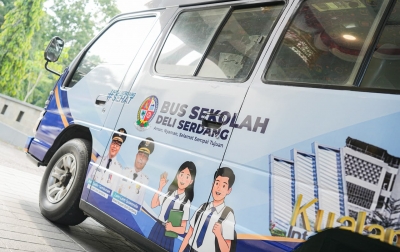 Dukung Akses Pendidikan, Pemkab Deli Serdang Hadirkan Bus Sekolah dan Perpustakaan Keliling