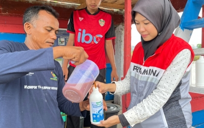Pertamina Patra Niaga Sumbagut Pionir Probiotik MOL di Lhokseumawe, Perkuat Adaptasi Perubahan Iklim Petambak Udang