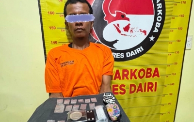 Pengedar Sabu Ditangkap Saat Naik Sepeda Motor di Sidikalang