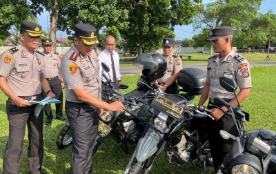 Tingkatkan Kedisiplinan dan Kesiapsiagaan, Kapolres Binjai Periksa Ketat Senpi hingga Kendaraan Dinas Personel