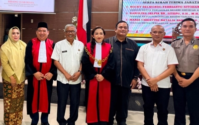 Srikandi Pimpin Pengadilan Negeri Sei Rampah, Maria Barus Resmi Dilantik