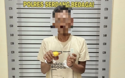 Panik Dikejar Polisi Saat Buang Barang Bukti, Residivis Narkoba di Pantai Cermin Kembali Masuk Jeruji Besi