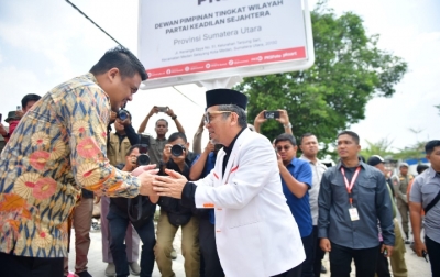 Bobby Nasution Sambut Kedatangan AMY, Safari Kebangsaan Presiden PKS Berlanjut ke Sumatra Utara