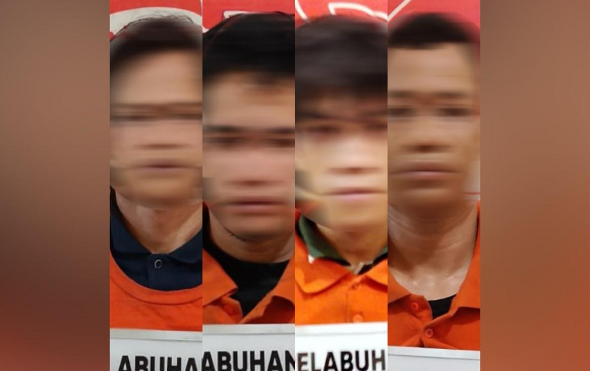 Penggerebekan di Mabar Hilir, Sat Narkoba Polres Pelabuhan Belawan Ringkus 4 Pengedar Sabu
