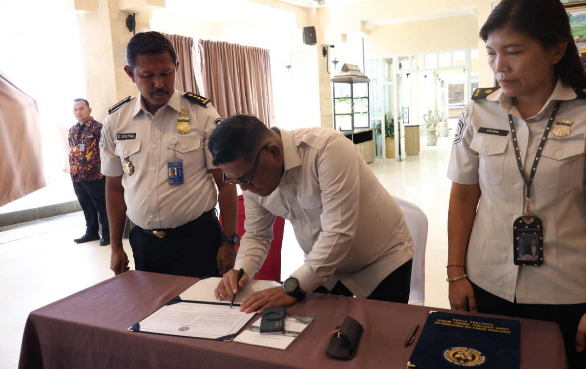 Kanwil Imigrasi Sumut Teguhkan Komitmen, Laksanakan Penandatanganan Pakta Integritas Seleksi Taruna Poltekimipas TA 2026