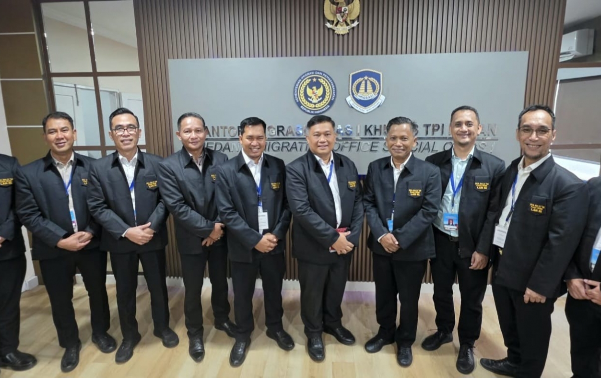 Peserta Pelatihan Kepemimpinan Administrator Angkatan II LAN Aceh Laksanakan Studi Lapangan ke Kantor Imigrasi Kelas I Khusus TPI Medan