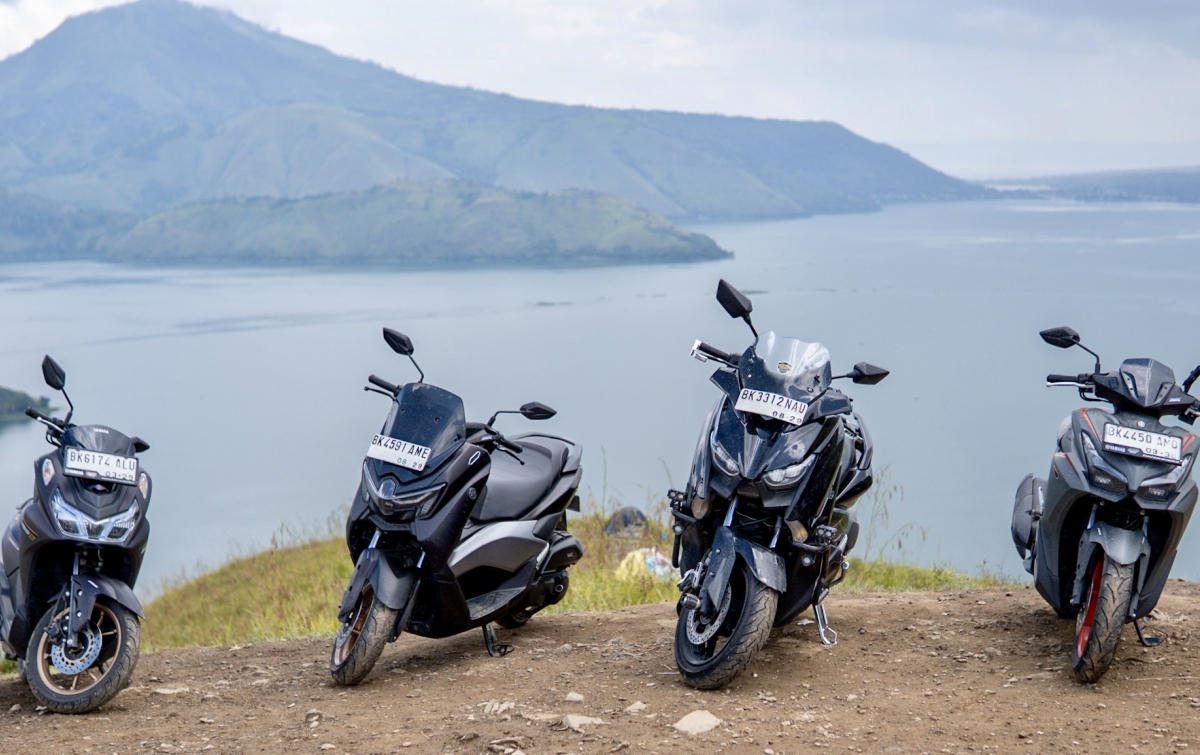 Fitur Y-Shift Curi Perhatian Pengunjung Pameran Yamaha MAXI Series di Medan