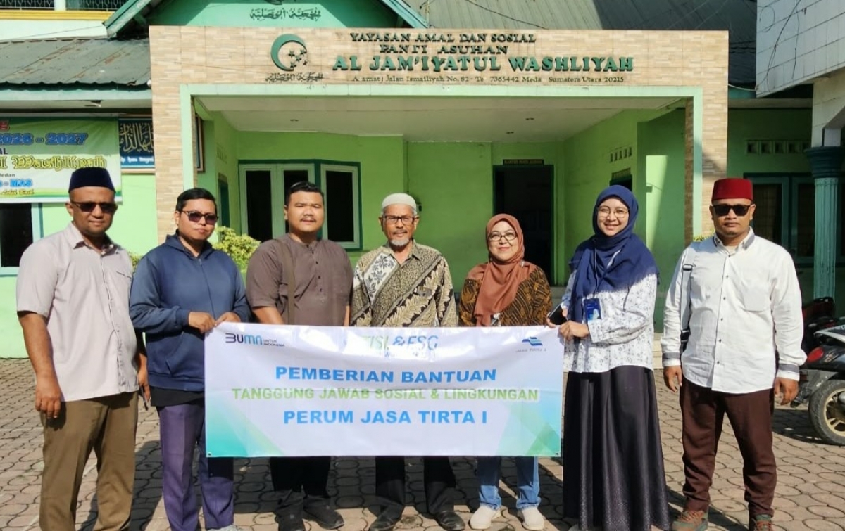 Sedekah dan Wakaf Energi Al Washliyah Dapat Dukungan Jasa Tirta I