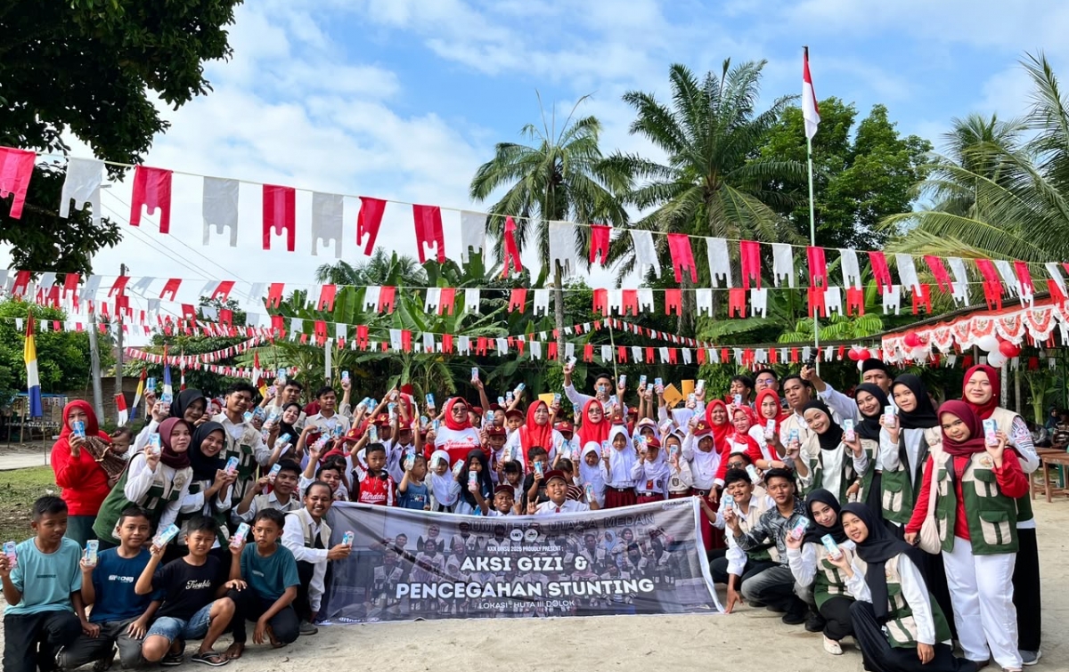 KKN Mahasiswa UINSU di Simalungun: Edukasi Pencegahan Stunting, Aksi Gizi, dan Lingkungan Sehat kepada Masyarakat