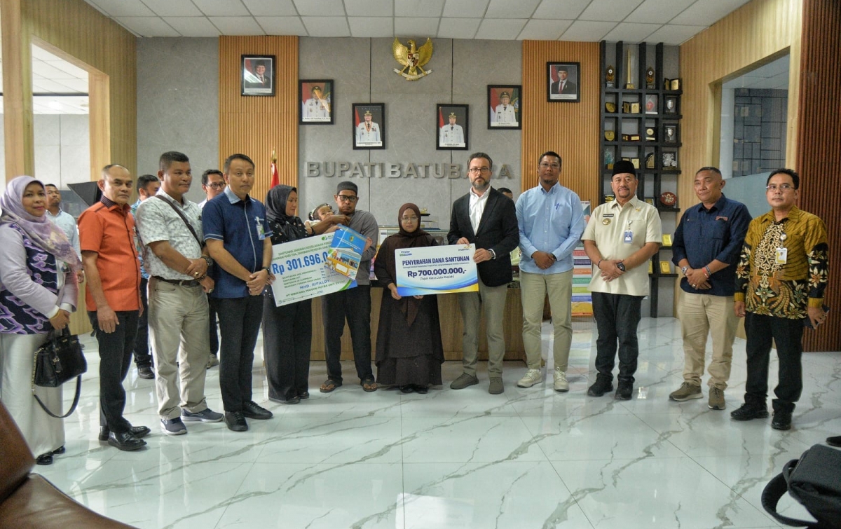 BPJS Ketenagakerjaan Serahkan Santunan Rp1,1 Miliar untuk Ahli Waris Korban Kecelakaan Kerja di PT Evyap