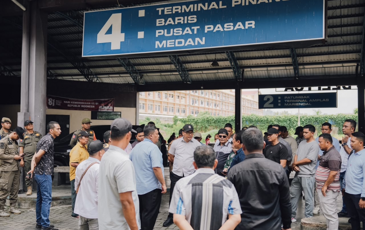 Cek Kesiapan BRT Mebidang, Asri Ludin Tambunan Tinjau Pasar dan Terminal Deli Tua