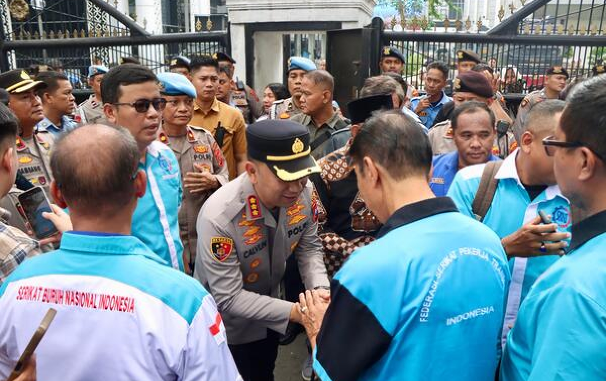 Kapolrestabes Medan Apresiasi Massa Gebrak Gelar Aksi Dengan Tertib