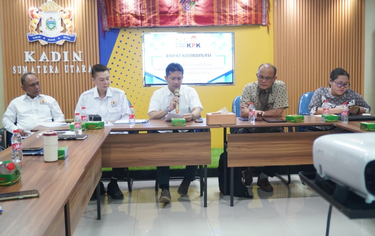 Kadin Sumut dan KPK RI Rakor Pencegahan Korupsi AMDAL