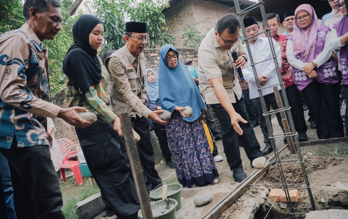 Baznas Deli Serdang Bedah Rumah Warga dari Zakat ASN