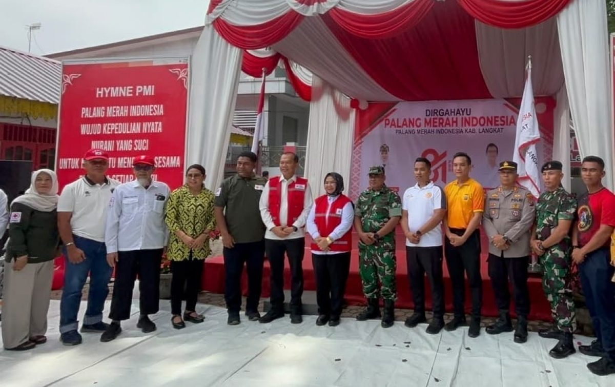 SPN Polda Sumut Dukung HUT ke-81 PMI Langkat, Perkuat Semangat Kemanusiaan