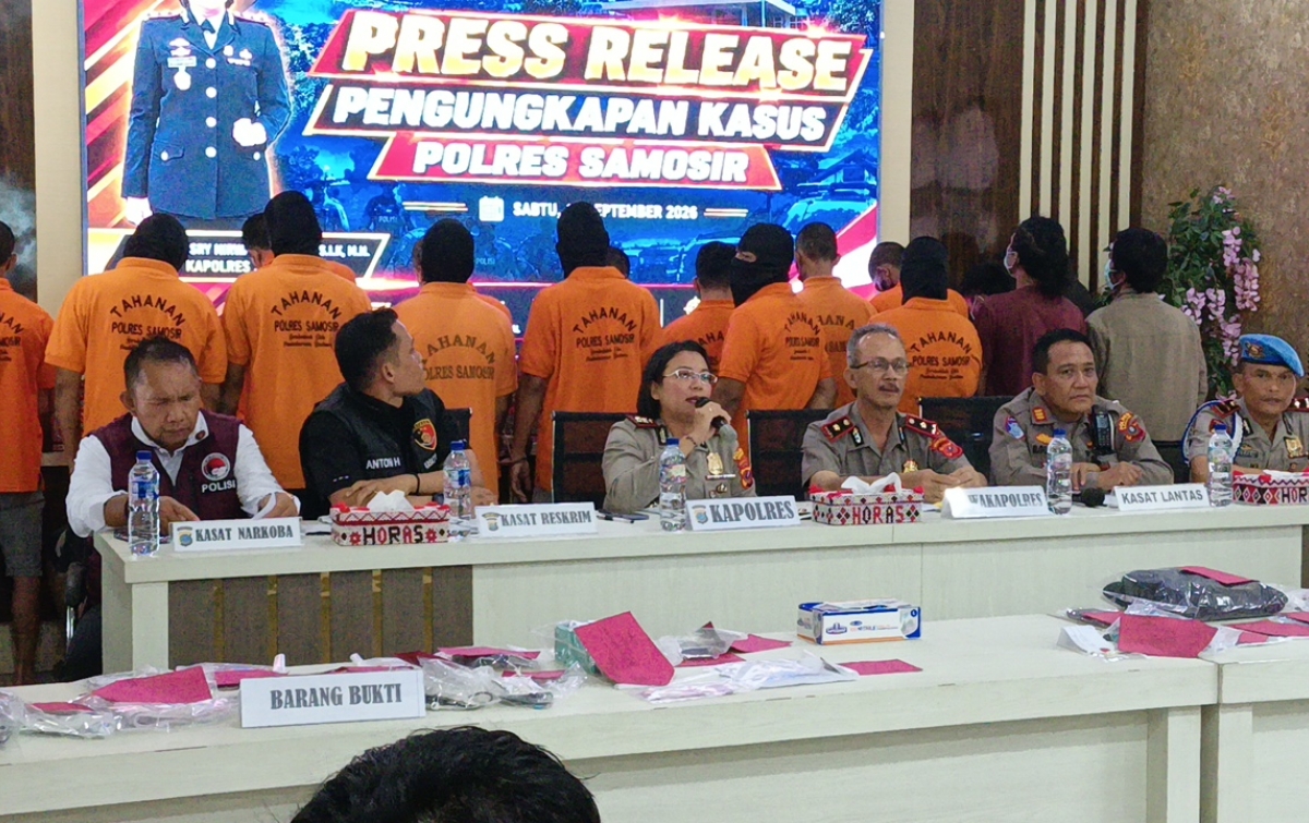 Polres Samosir Tetapkan Empat Orang Mengaku Wartawan sebagai Tersangka Pemerasan