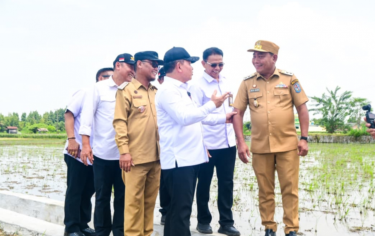Percepat Pembangunan dan Peningkatan Jaringan Irigasi, P3-TGAI Dibangun di 57 Titik di Deli Serdang