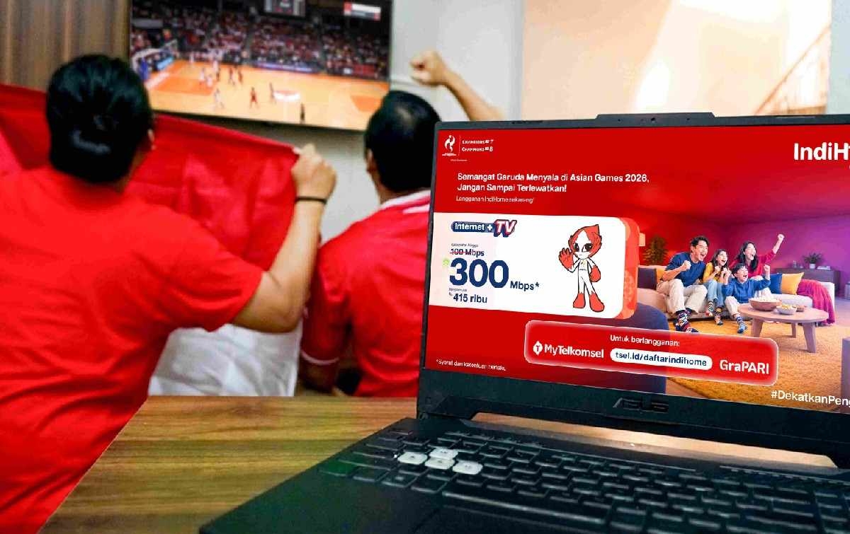 Semangat Indonesia Hadir di Rumah, Asian Games 2026 Tayang di MAXStream TV IndiHome Tanpa Biaya Tambahan