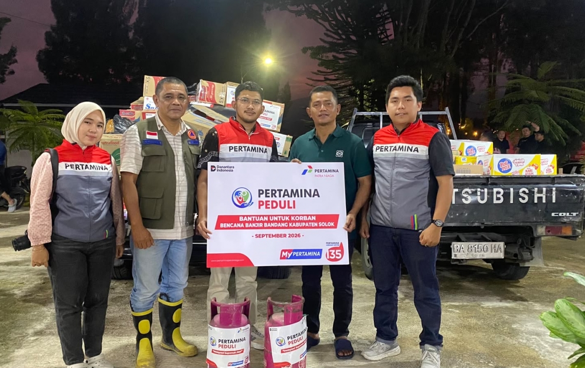 Gerak Cepat, Pertamina Patra Niaga Salurkan Bantuan Masyarakat Terdampak Banjir Bandang Galodo di Solok