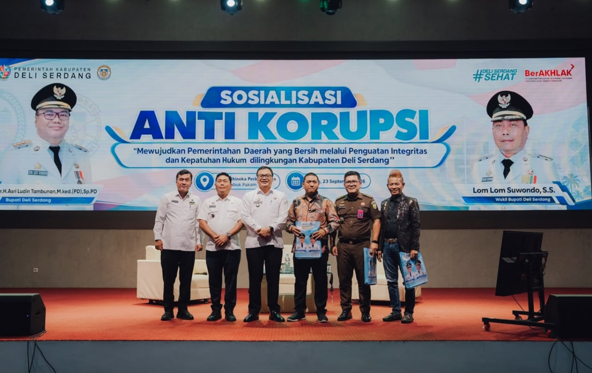 Perkuat Integritas dan Kepatuhan Hukum Aparatur, Pemkab Deli Serdang Sosialisasi Antikorupsi 