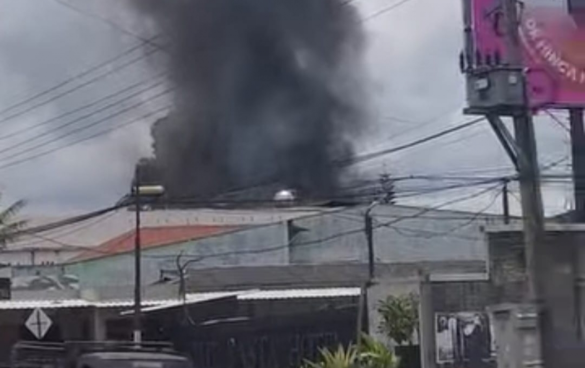 Kebakaran di Batang Beruh Sidikalang