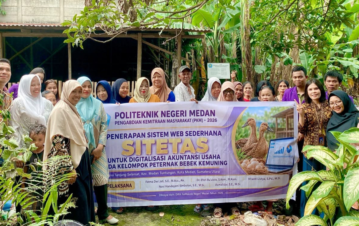 Polmed Bantu Peternak Bebek Kemuning Digitalisasi Pencatatan Keuangan Melalui SITETAS