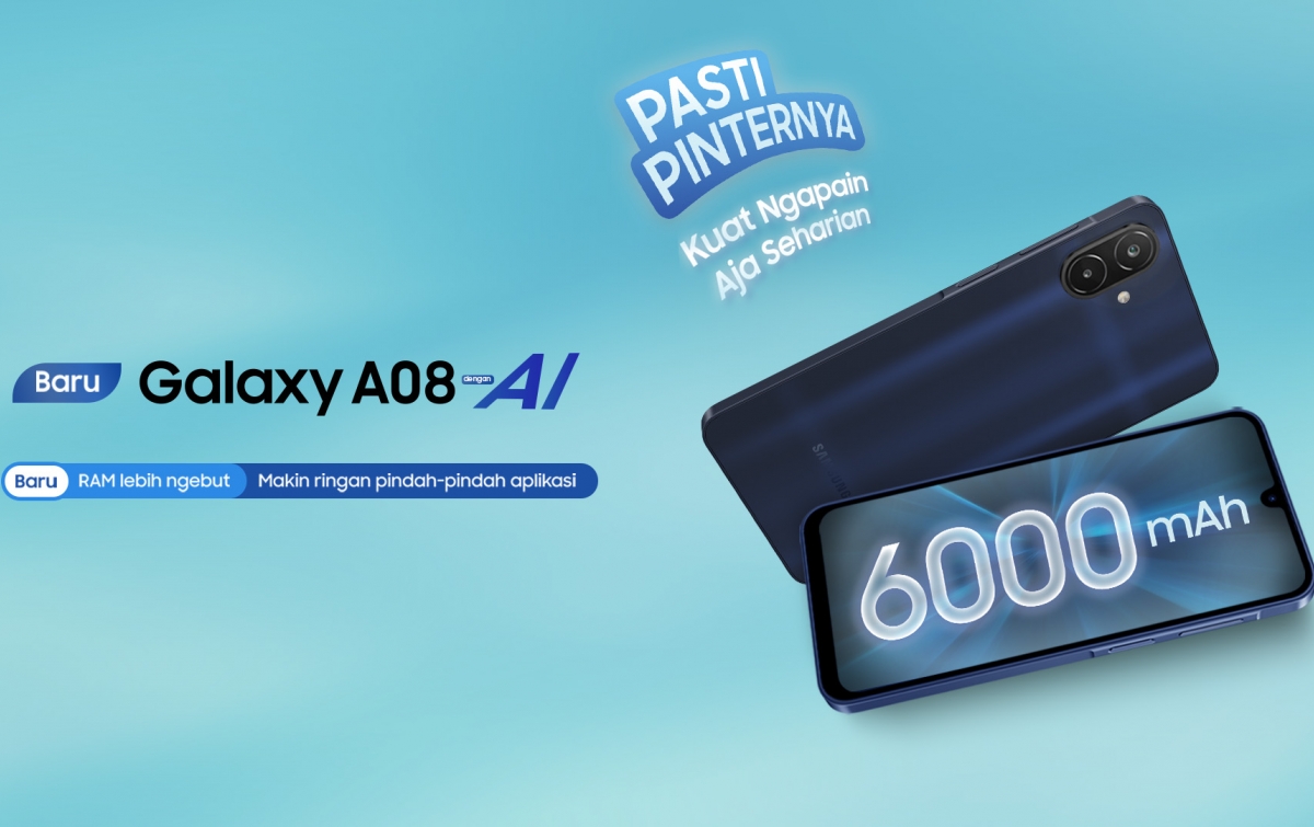 Samsung Galaxy A08 Andalkan Baterai Besar, Didukung AI dan Software Jangka Panjang