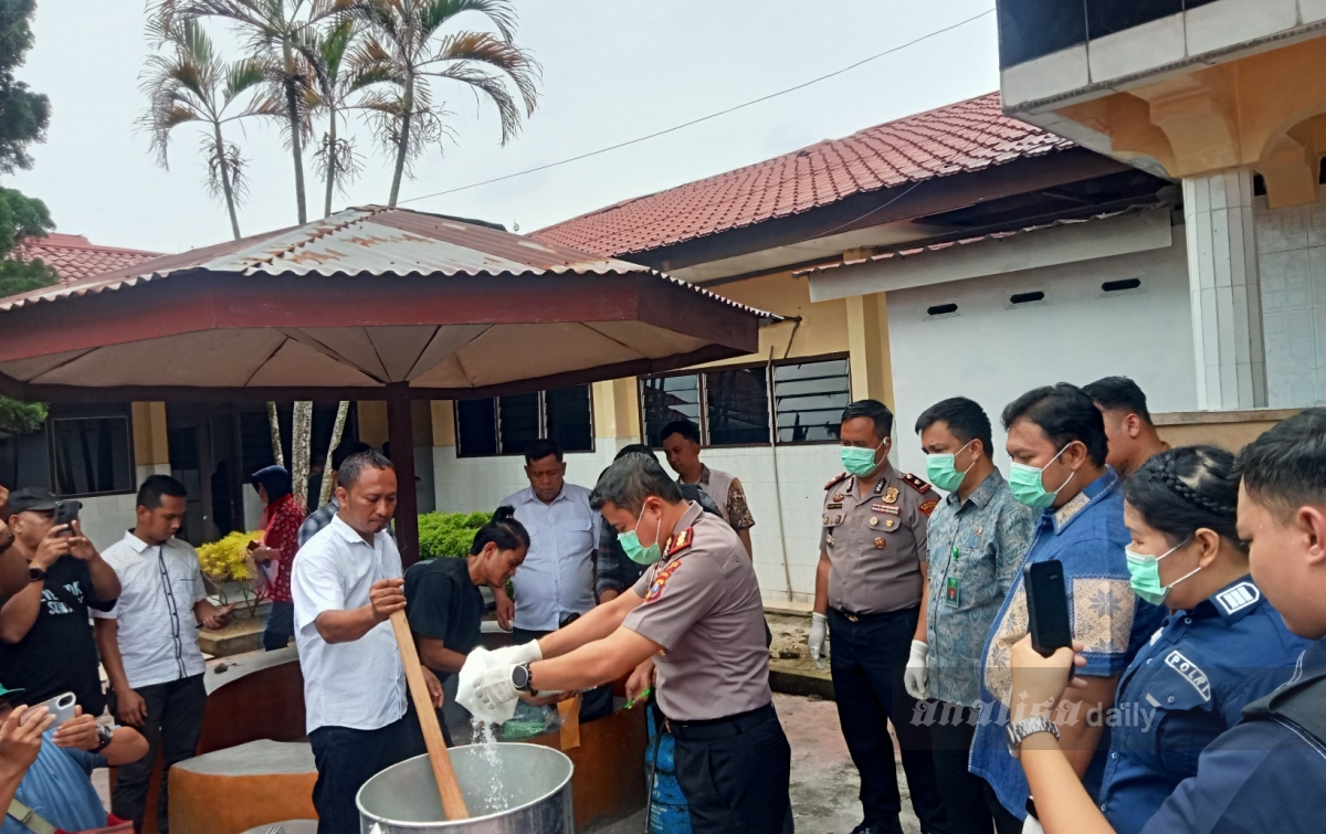 Polres Asahan Musnahkan 4,8 Kg Sabu dan 268 Ekstasi, Selamatkan 6.000 Jiwa