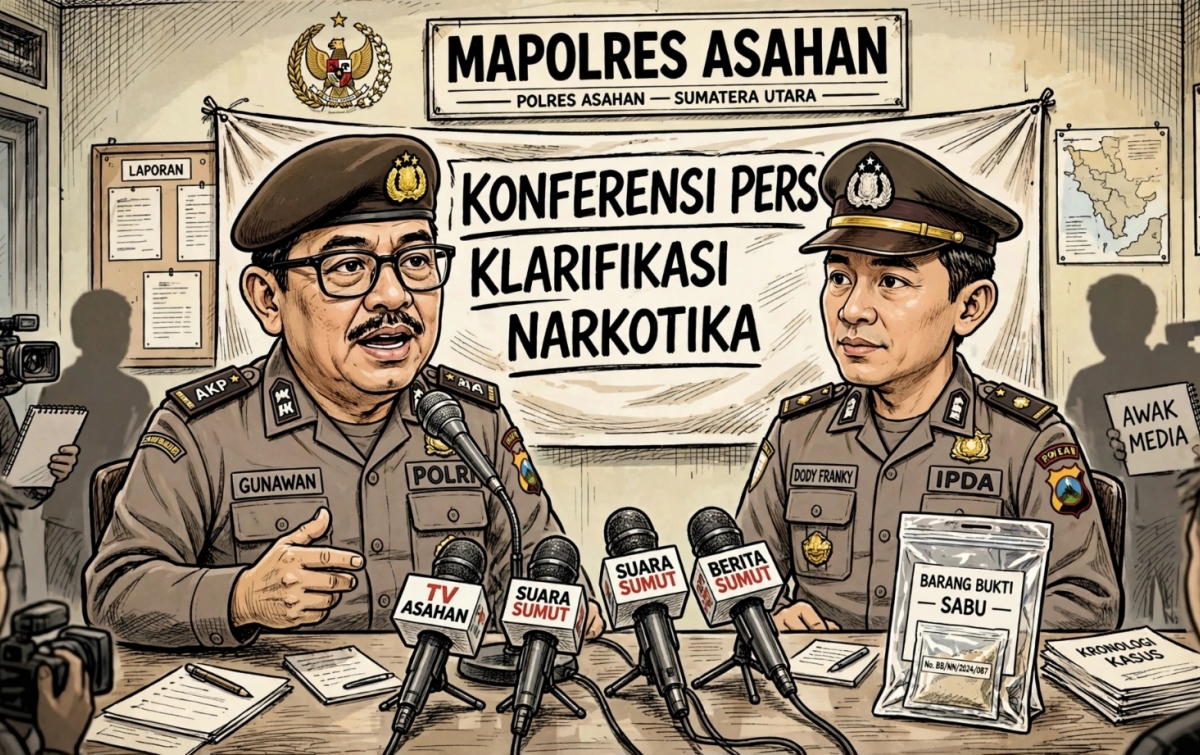 Viral Tudingan Bandar Sabu Dilepas, Polres Asahan Klarifikasi: EN Direhab Bukan Dibebaskan