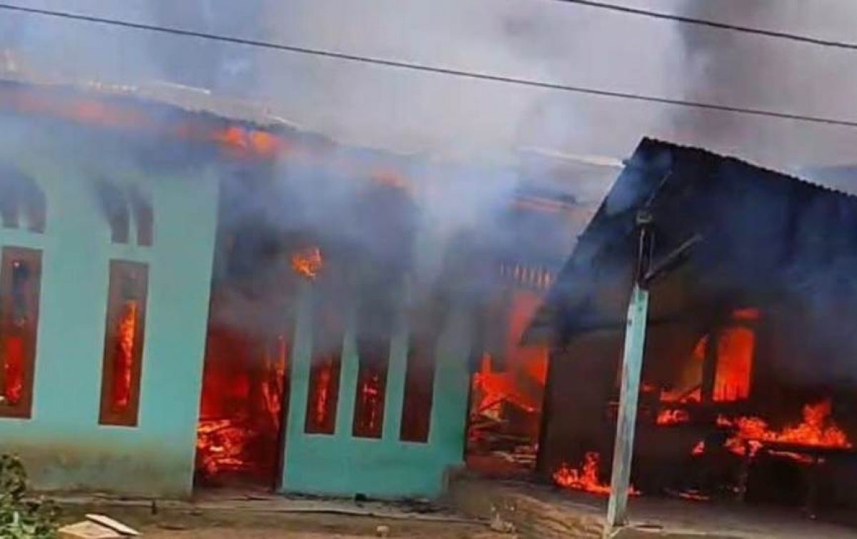 6 Rumah di Natam Pakpak Bharat Hangus Terbakar