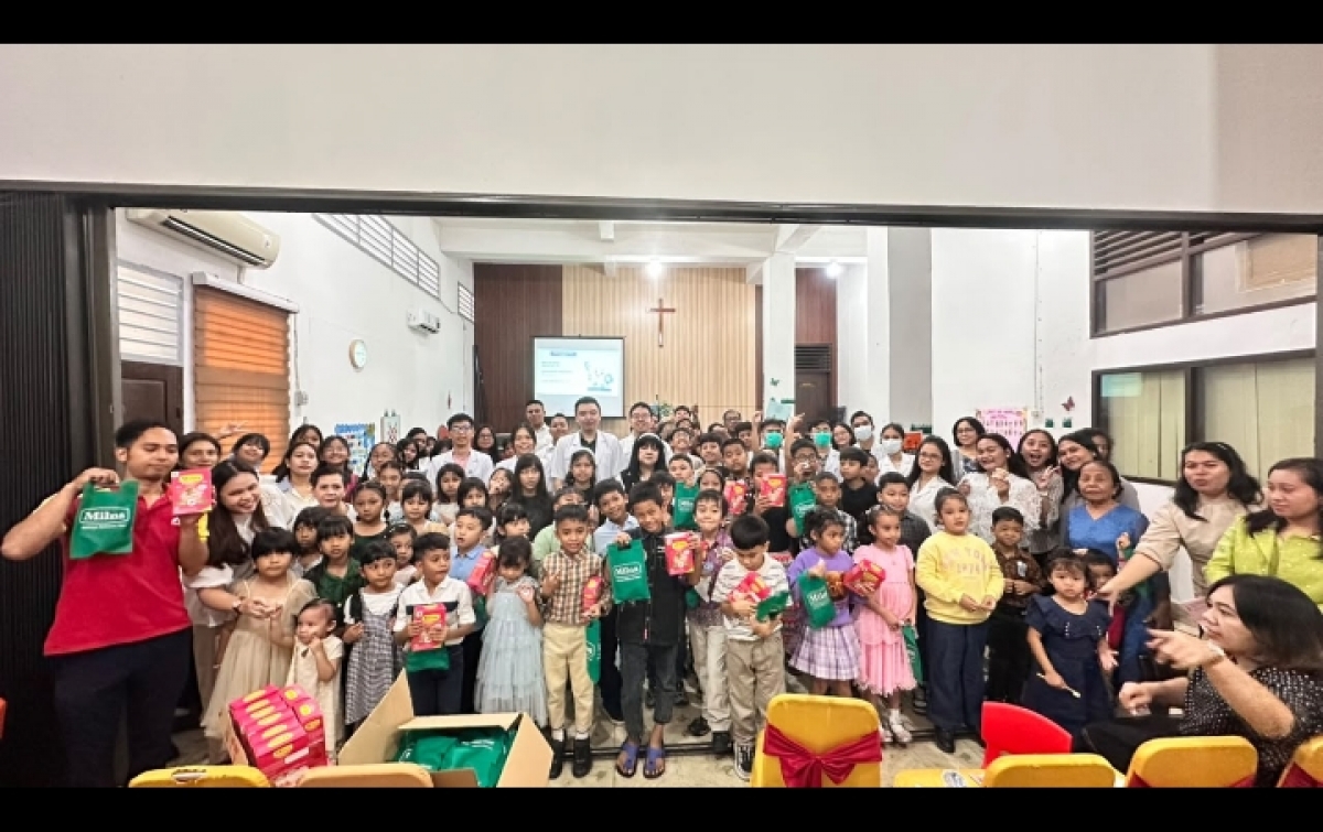 Semangat HKGN 2026, drg. Martyn Edukasi Anak Sekolah Minggu HKBP Sudirman