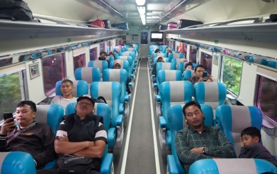 Operasional Kereta Api di Sumut Tetap Normal Pasca-Erupsi Gunung Sinabung