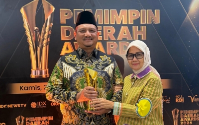 Bupati Aceh Tamiang Armia Fahmi Dianugerahi Penghargaan Kepala Daerah Award 2026