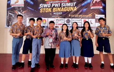 Ikut Catur Siwo PWI-STOK Bina Guna,  Perguruan WR Supratman Komitmen Dukung Bakat Siswa