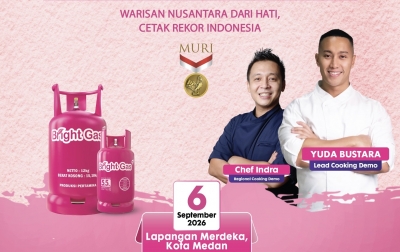 Pertamina Patra Niaga Sumbagut Ajak Masyarakat Medan Ramaikan Rekor MURI Memasak dengan Bright Gas