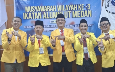 Muswil Ke-3 IKA UT Medan Kukuhkan Semangat Kebersamaan dan Kepemimpinan Baru