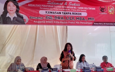 Sosialisasi Perda KTR, Lily: Warga Tidak Dilarang Merokok, Tapi Perlu Diatur Areanya