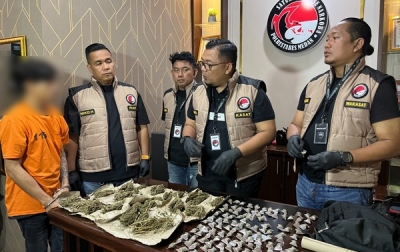 Satres Narkoba Polrestabes Medan Ringkus Residivis Pencuri Pengedar Ganja