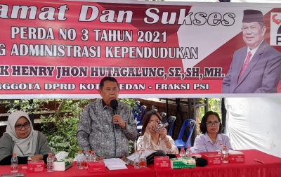 Sosialisasikan Perda Adminduk, Henry Jhon Hutagalung Sarankan Masyarakat Urus IKD