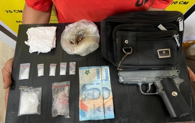 Satresnarkoba Polres Paluta Ungkap Peredaran Sabu di Simangambat, 4 Orang ditangkap dan Sita Air Soft