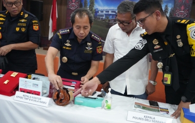Bea Cukai Kualanamu Gagalkan Penyelundupan 1,5 Kg Emas Senilai Rp 3,9 Miliar