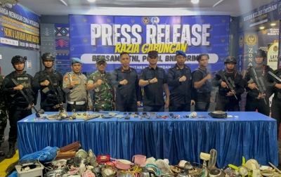 Razia Gabungan Skala Besar di Rutan I Medan Libatkan TNI dan Brimob Bersenjata Lengkap, Hasilnya?