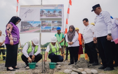 Bupati Deli Serdang Resmikan Pembangunan Alun-Alun di 2 Kecamatan